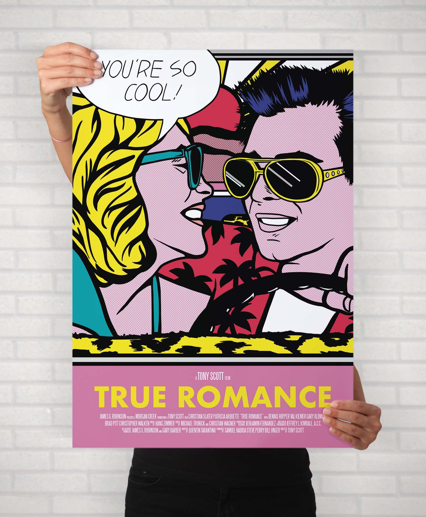 'You're So cool" True Romance / Roy Lichtenstein 18 x 24in Poster - Spoke Art