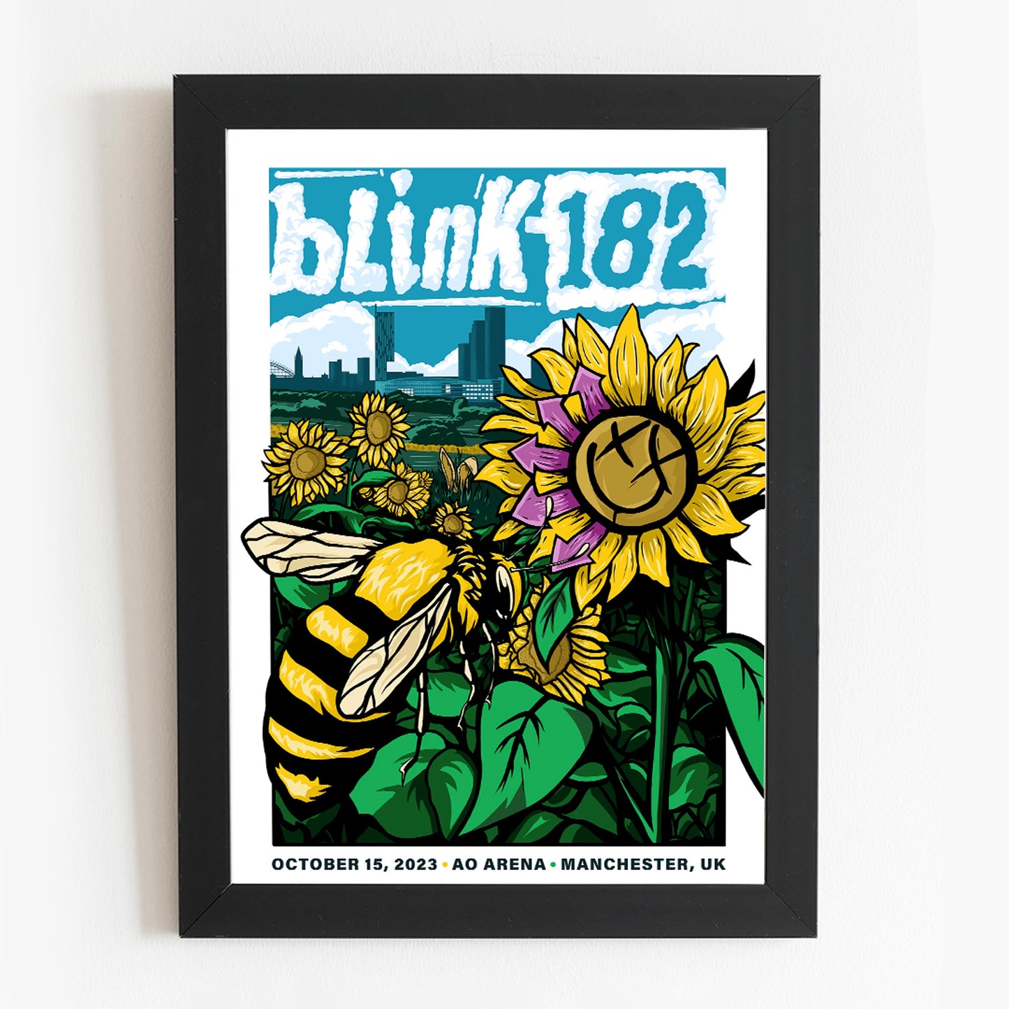 Blink 182 Limited Edition A3 Manchester Tour Poster