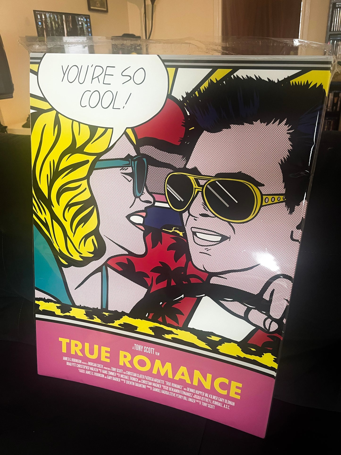 'You're So cool" True Romance / Roy Lichtenstein 18 x 24in Poster - Spoke Art